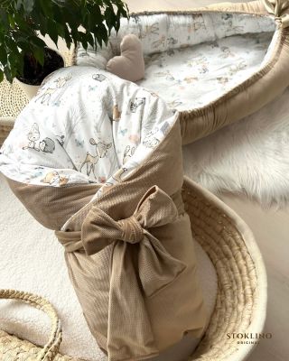 Lesní zvířátka tentokrát v kombinaci na přání s capuccinovým sametovým velvetem 🤎🦔🐰 Hnízdečko a prémiová antialergenní...