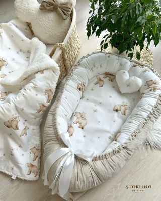 Nový vzor, kde jsou jemní medvídci, motýlci a kytičky🧸🌼 za mě je naprosto ňuňu 🫠🥰 vzor je v neutrálních jemně béžových...